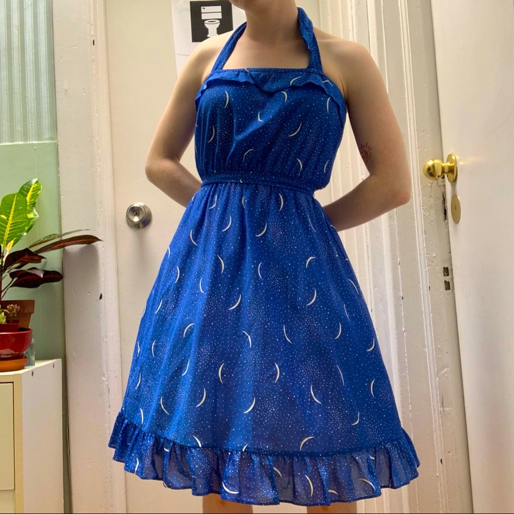 Prato Crescent Moon Halter Dress